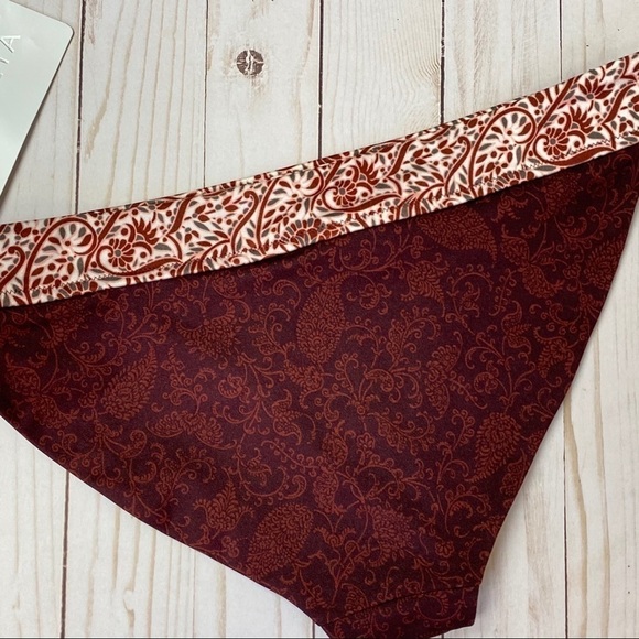 Athleta Aqualuxe Batik Mid Rise Bikini Bottoms Size Small Women - Picture 7 of 10